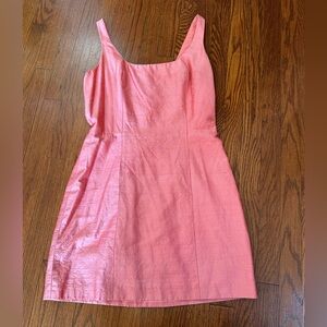 Vintage Bebe Pink Silk Mini Dress
